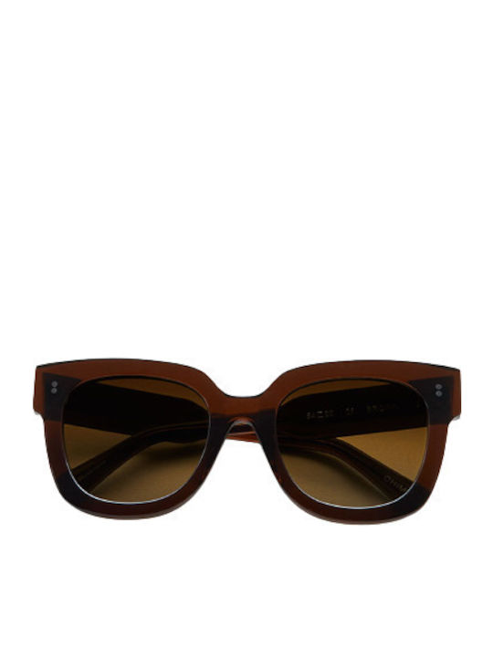 Chimi 08 Women's Sunglasses with Brown Plastic Frame and Brown Lens