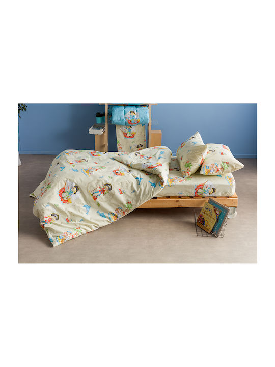 Charalambidis Textiles Pirates Kids Pillowcase Set 50x70cm Beige
