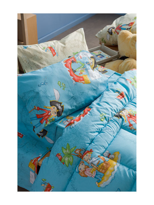 Charalambidis Textiles Πειρατές Σετ Παιδικές Μαξιλαροθήκες 50x70εκ. Μπλε