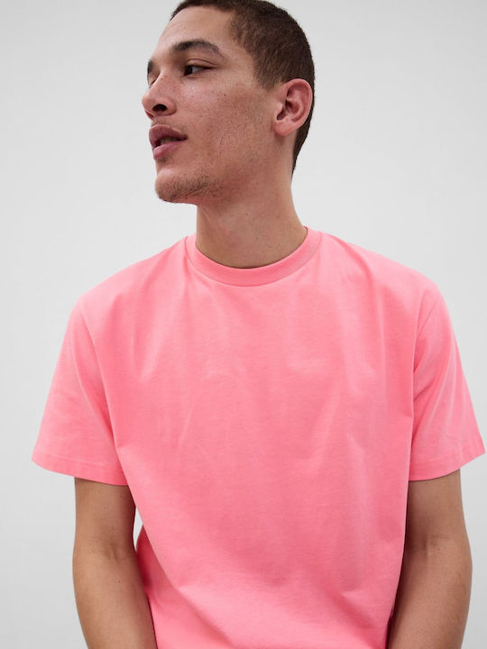 GAP Men's Short Sleeve T-shirt Pink