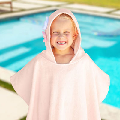 Stephen Joseph Mermaid Kinder Strandponcho Rosa 92 x 60cm.