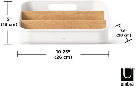 Umbra Tabletop Plastic Base 26x20x13cm White