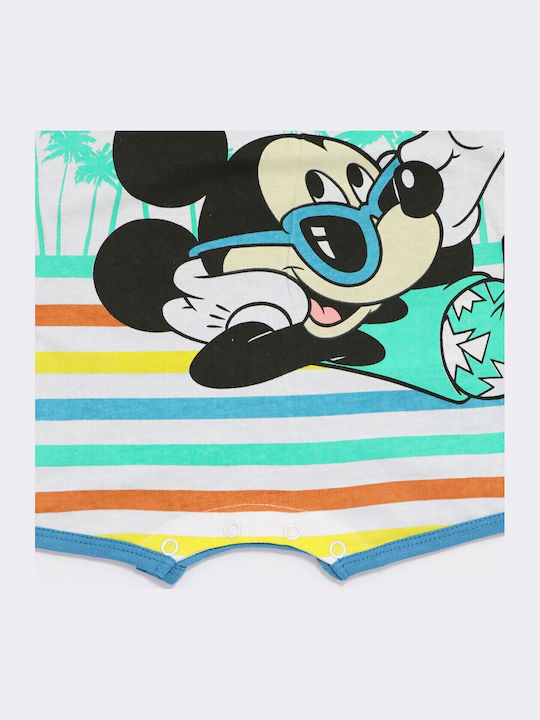 Disney Mickey Mouse Бебешко Боди Без ръкави Син