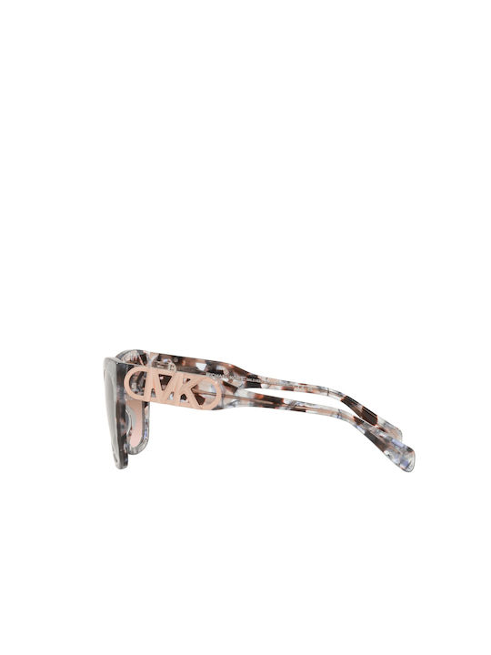 Michael Kors Empire Square Women's Sunglasses with Brown Tartaruga Plastic Frame and Brown Gradient Lens