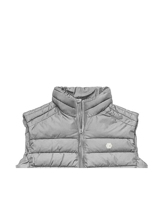 Rebase Ärmellos Herren Jacke Lässig Gray