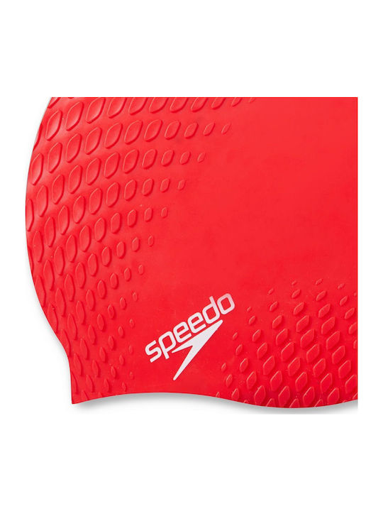 Speedo Σκουφάκι Κολύμβησης Ενηλίκων από Σιλικόνη Κόκκινο