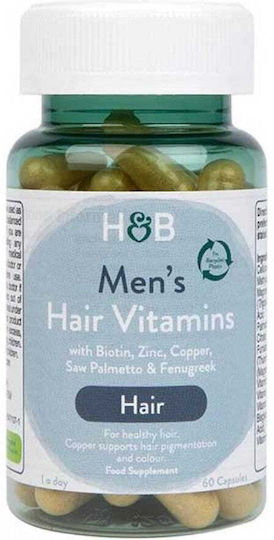 Holland & Barrett Men's Hair Vitamins Мултивитамин за Косата 60 капси