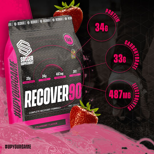 Soccer Supplement Recover 90 with Flavor Strawberry 1kg