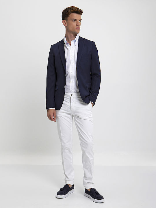 Sacou Slim Fit albastru Donini Blue