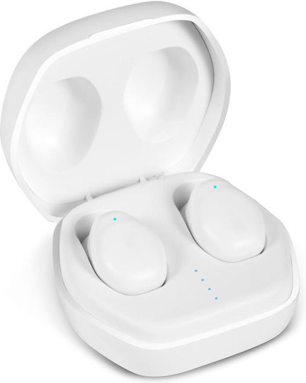 Celly Flip2 In-ear Bluetooth Handsfree Earphones with Charging Case White