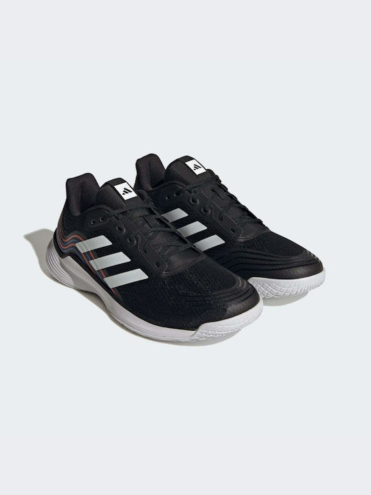 Adidas Novaflight Спортни обувки Волейбол Основно Черно / Облачно Бяло / Соларно Червено
