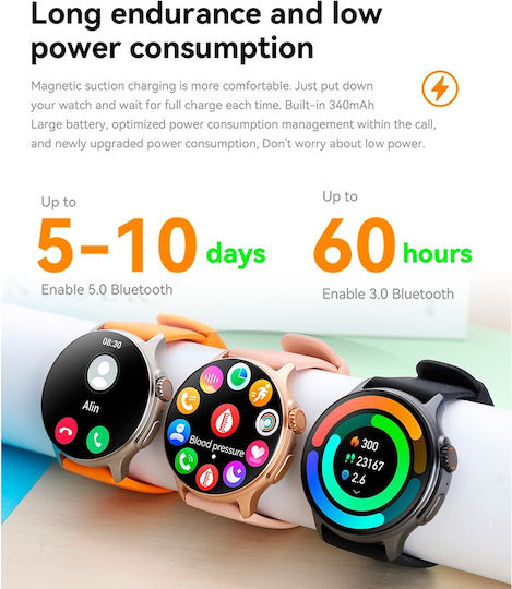 Aoke K58 Smartwatch (Schwarz)