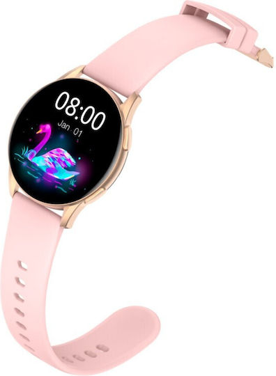 Kieslect L11 Pro 46mm Smartwatch με Παλμογράφο (Ροζ)