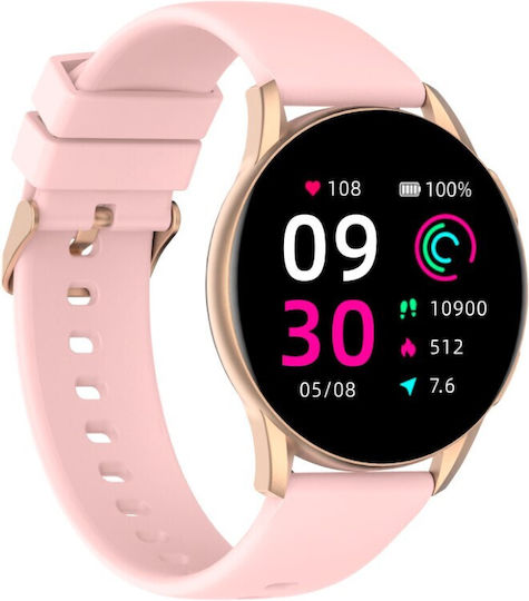 Kieslect L11 Pro 46mm Smartwatch με Παλμογράφο (Ροζ)