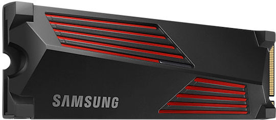 Samsung 990 PRO с Heatsink SSD 2TB тип M.2 със свързване PCI Express 4.0 и охлаждащ радиатор (Съвместим с PS5) MZ-V9P2T0CW