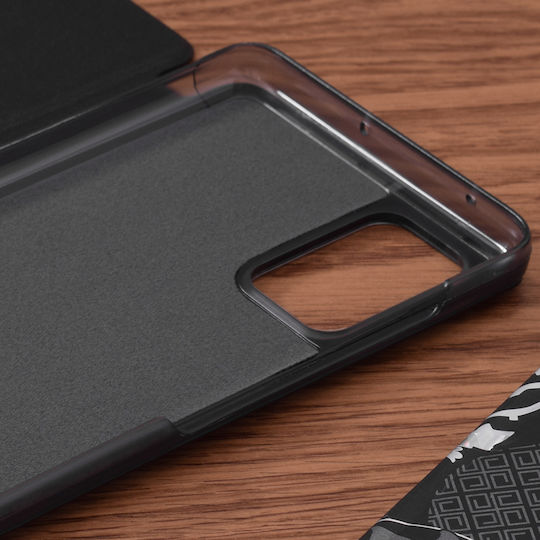 Techsuit eFold Buchen Sie Synthetisches Leder Schwarz (Galaxy A71)