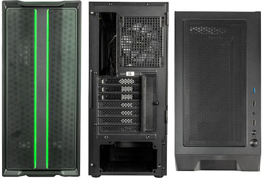 Kolink Inspire K12 ARGB Gaming Midi Tower Κουτί Υπολογιστή με Πλαϊνό Παράθυρο Μαύρο