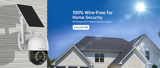 Foscam FSC-B4 IP Камера за наблюдение Wi-Fi Full HD+ 4MP Водоустойчива с Двупосочна Комуникация