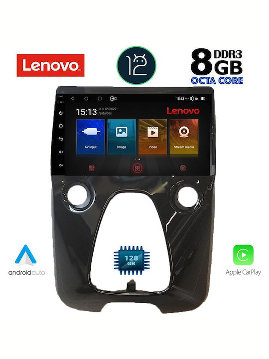 Lenovo Ηχοσύστημα Αυτοκινήτου για Citroen Aygo (Bluetooth/USB/WiFi/GPS) με Οθόνη Αφής 10.1"