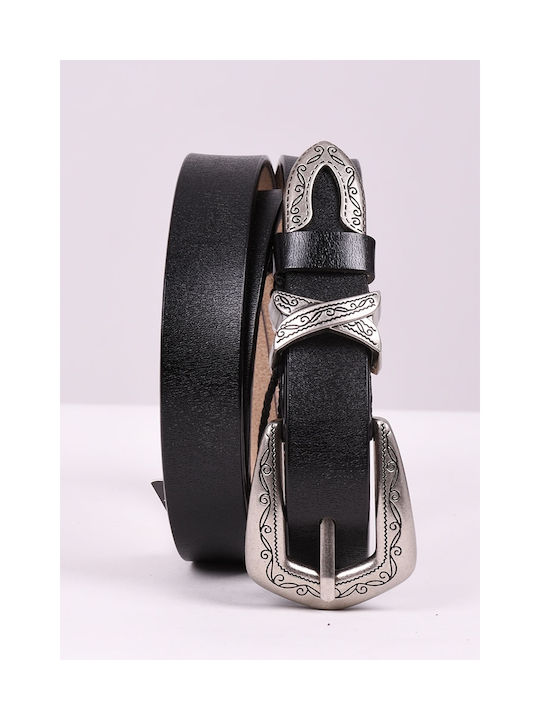 Mcan Leather Women's Belt Black