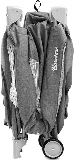 Caretero Basic Plus Playpen with Mattress Graphite 125x66cm