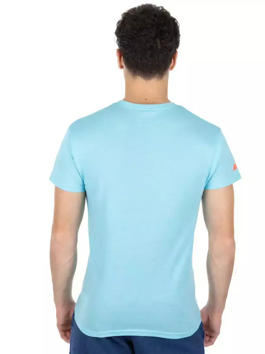 Babolat Exercise Vintage Men's Athletic T-shirt Short Sleeve Light Blue