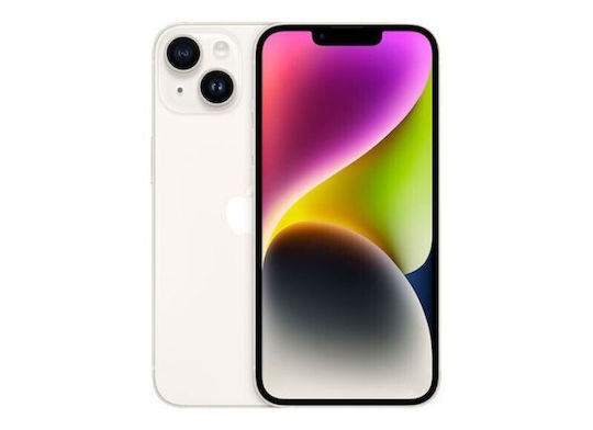 Apple iPhone 14 (6/128GB) Starlight Refurbished Grade A
