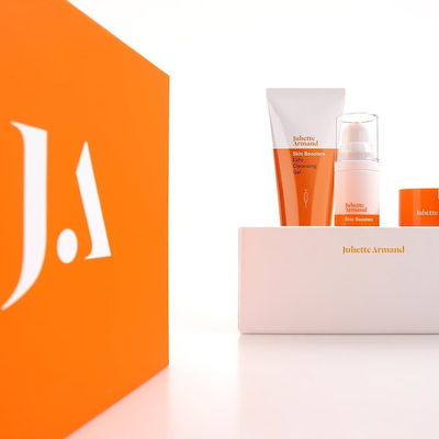 Juliette Armand Skin Boosters Antiage Skin Care Set for Αnti-ageing with Serum , Face Cleanser & Face Cream 12-013