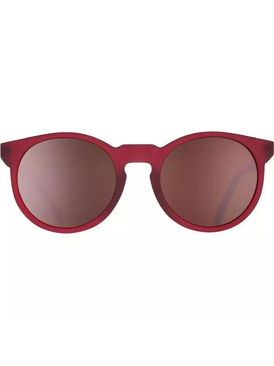 Goodr Flaming Eye Unisex Sunglasses with Burgundy Plastic Frame and Black Lens CG-MN-CP1-FE-RED