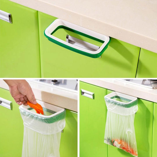 Data Media Plastic Bag Support Base 22x22x22cm Green