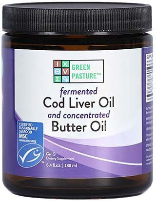 Green Pasture Cod Liver Oil Μουρουνέλαιο 180ml Πορτοκάλι