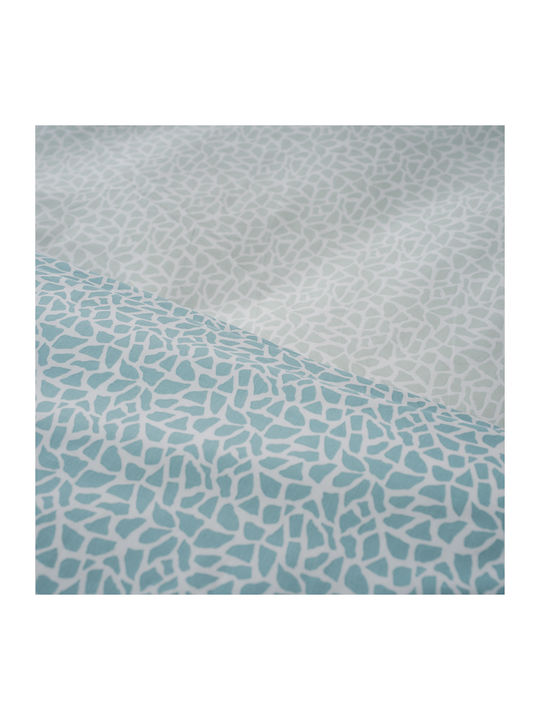 Charalambidis Textiles Duvet Cover Single 160x240 Mosaic Turquoise