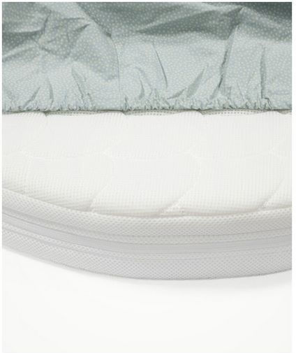 Stokke Sleepi Bed V3 Baby Sheet Cradle Cotton Dots Sage Light Blue 70x136cm