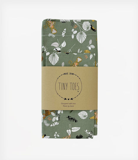 Tiny Toes Jungle Комплект Бебешки Чаршафи Памучни Tiny Toes Jungle Комплект Бебешки Чаршафи Памучни