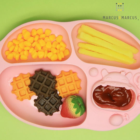 Marcus & Marcus Baby Food Plate Ollie made of Silicone Green