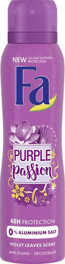 Fa Purple Passion Sensual Scent 48h Αποσμητικό 48h σε Spray 150ml