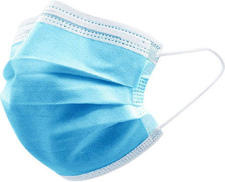 Abs Disposable Surgical Mask Type IIR 3 Layers Light Blue 50pcs