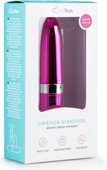 Easytoys Lipstick Vibrator Mini Δονητής 11.5cm Rose