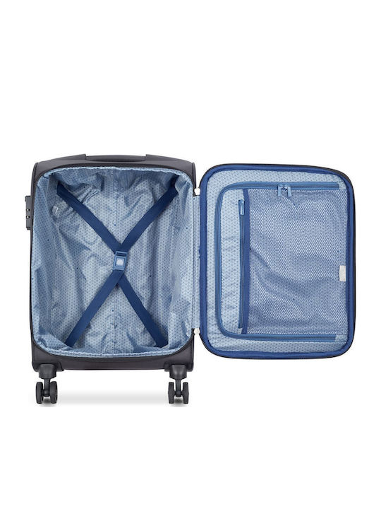 Delsey Rami Kabinenreisekoffer Weichschalen Gray mit 4 Räder Höhe 55cm 346880101