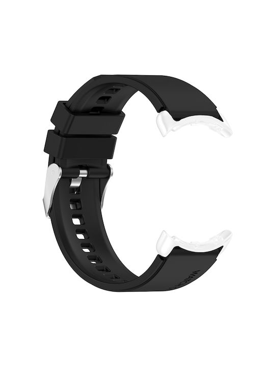 Techsuit Watchband 22mm W026 Armband Silikon Schwarz (Samsung Galaxy Watch 46mm - Watch 3 - Gear S3 -Huawei Watch GT - GT 2 - GT 2 - GT 2e - GT 2 Pro - GT 3 46 mm) KF2311513