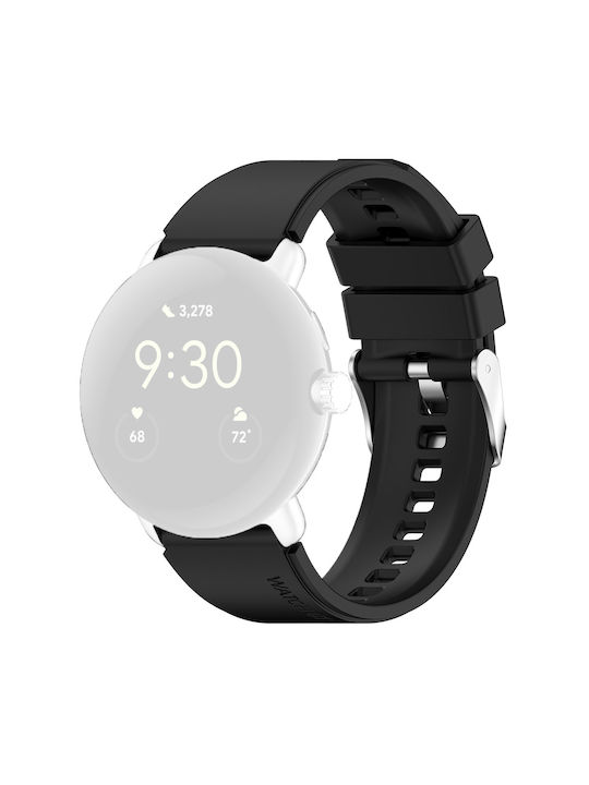 Techsuit Watchband 22mm W026 Armband Silikon Schwarz (Samsung Galaxy Watch 46mm - Watch 3 - Gear S3 -Huawei Watch GT - GT 2 - GT 2 - GT 2e - GT 2 Pro - GT 3 46 mm) KF2311513