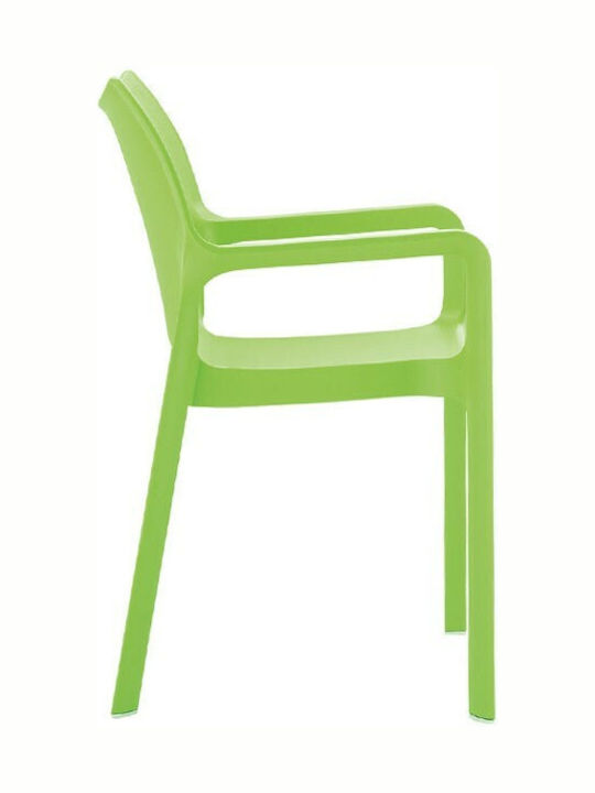 Scaun de exterior Polipropilenă Diva Verde tropical 57x53x84cm