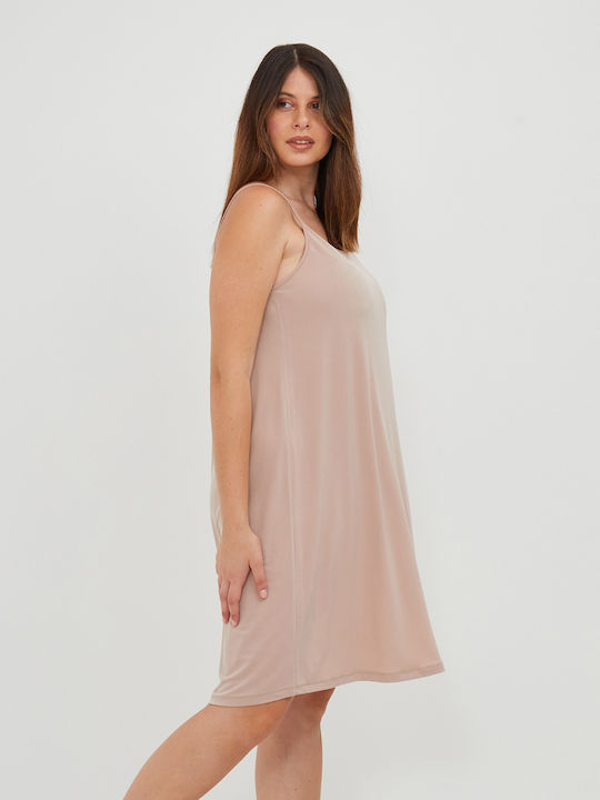 Rochii De Vară Pentru Femei Mini Rochie Bej 0000.7511.B.NETTO-BEIGE