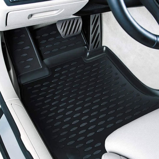 Novline Set of Front and Rear Mats 4pcs Tray Type for Suzuki Swift 5D 2010-2017 Black