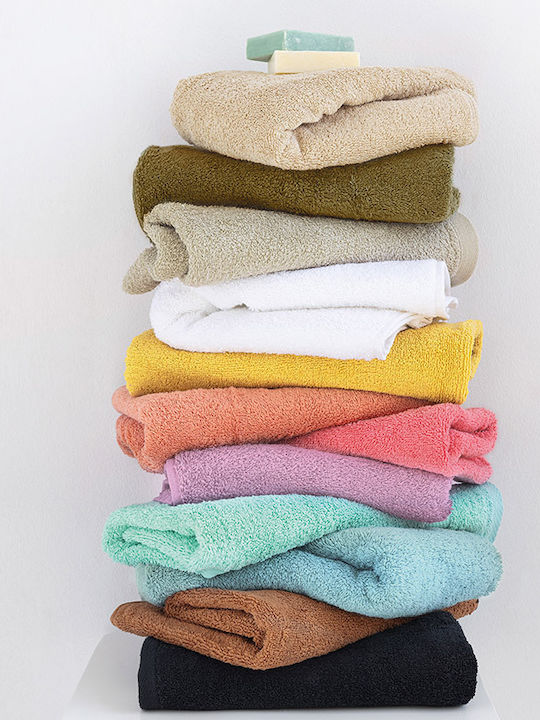 Palamaiki Bath Towel Set 3pcs Roke Khaki Weight 600gr/m²