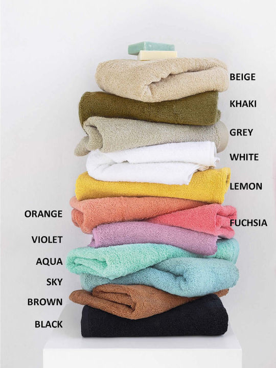 Palamaiki Bath Towel Set 3pcs Roke Khaki Weight 600gr/m²