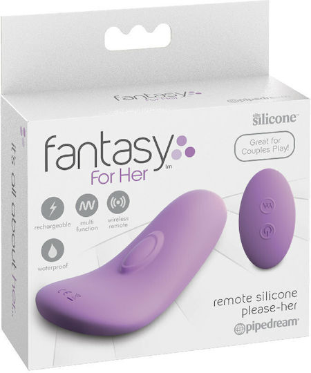 Pipedream Stimulator Remote Control Please-Her Clitoral Vibrator with Remote Control 11cm Purple