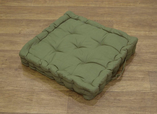Viopros Floor Pillow 581 from 100% Cotton 24 Haki 40x40cm.