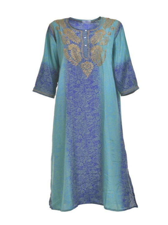 Ble Resort Collection Women's Maxi Caftan Beachwear Green