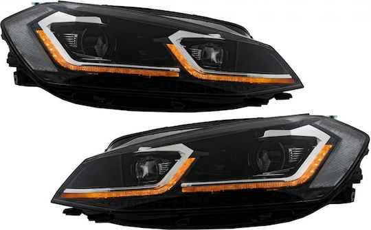 Carner Lumini frontale Lumini LED pentru Volkswagen Magazin online de golf VII 2012-2017 2buc